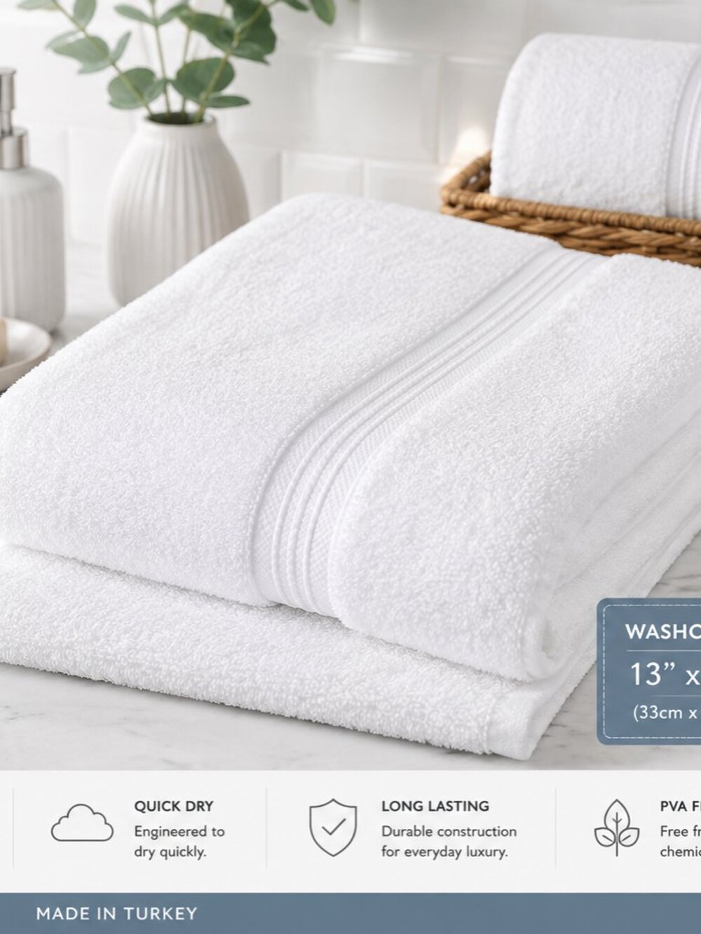 Croscill Adana Ultra Soft Turkish Towel, size 13 x 13